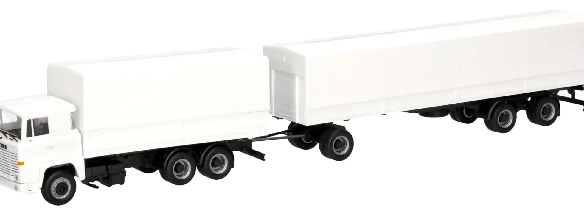 herpa 320726 Scania 141 Planen-Hängerzug - weiß | LKW-Modell 1:87