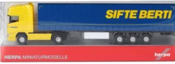 herpa 961721 Scania R 04 Topline Gardinenplanen-Sattelzug Sifte Berti | LKW-Modell 1:160