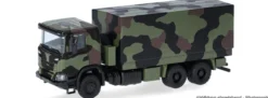 herpa 747363 Scania XT17 Pritsche-Plane-LKW 6x6 Bundeswehr | Militärmodell 1:87