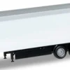 herpa 076111-002 Schubbodenauflieger 3achs Chassis schwarz LKW-Modell 1:87