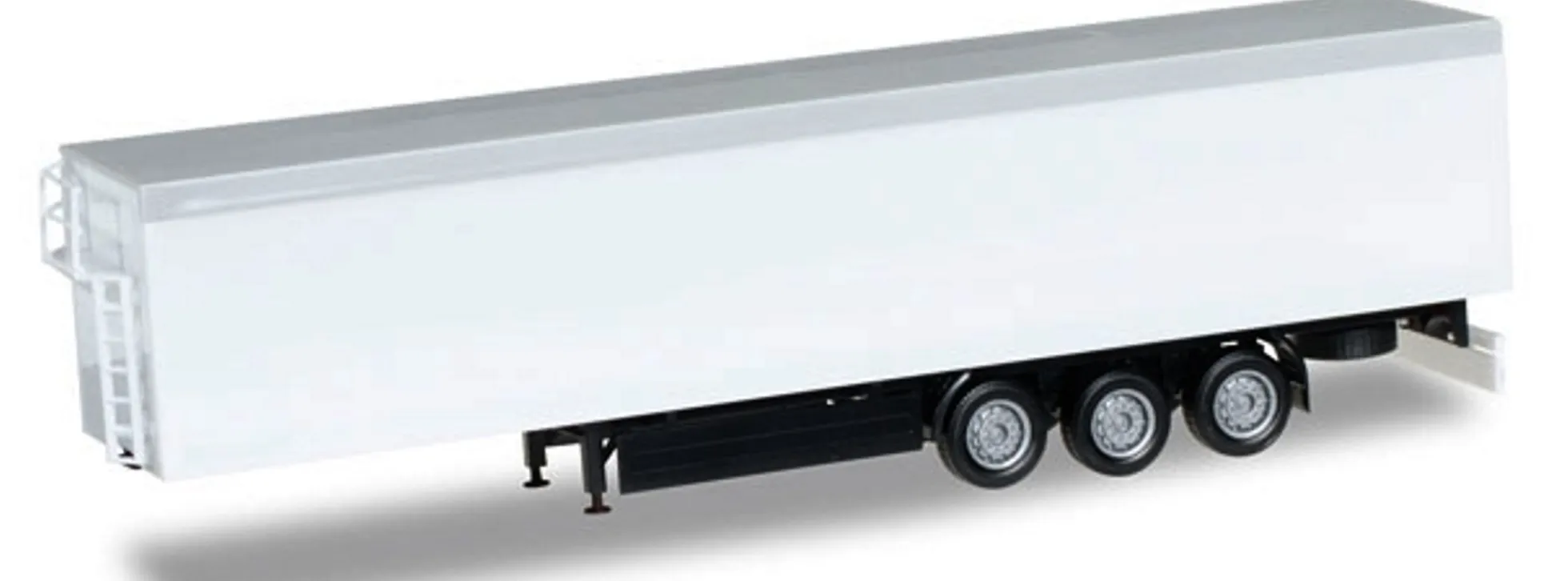 herpa 076111-002 Schubbodenauflieger 3achs Chassis schwarz LKW-Modell 1:87