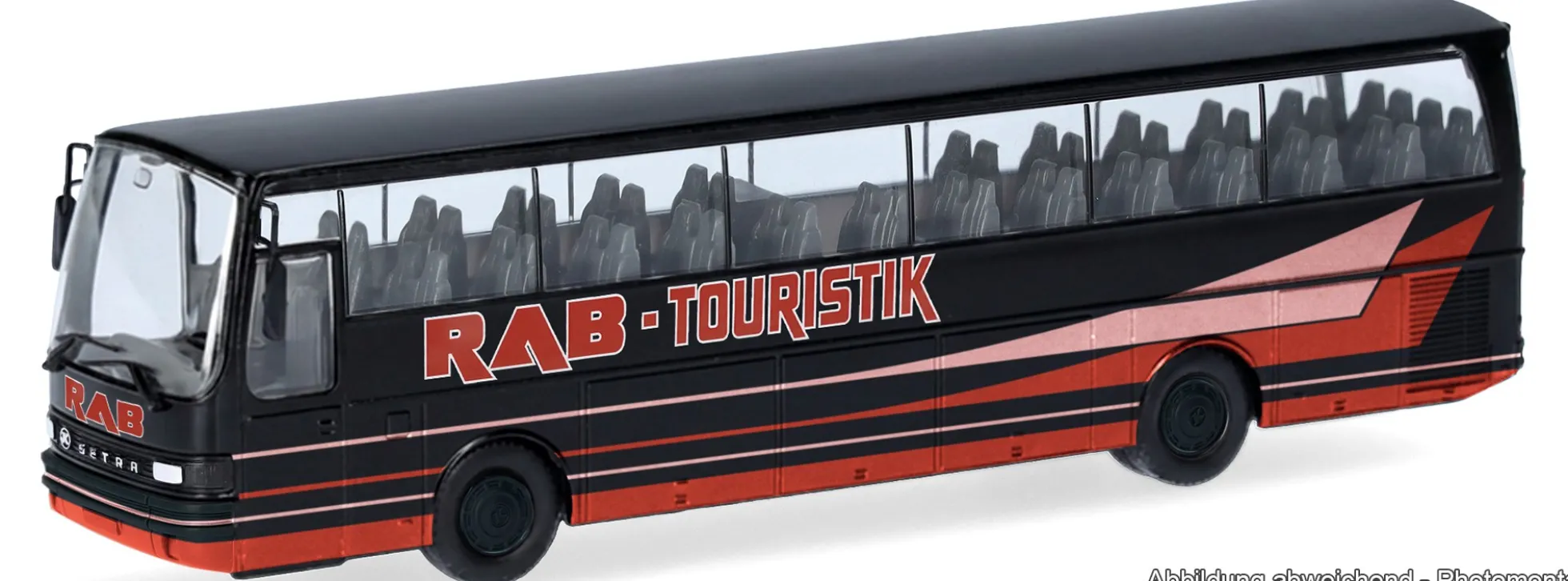 herpa 321709 Setra 215 HD Bus RAB Bus Touristik | Busmodell 1:87