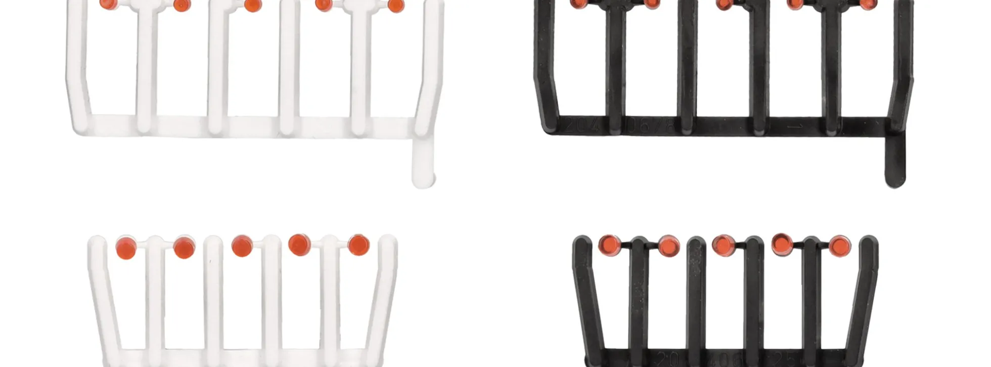herpa 054843 Signallichter orangetransparent | 80 Stück | Modellauto Zubehör 1:87