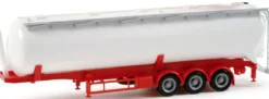 herpa 075824 Siloauflieger Feldbinder 60cbm weiß | Miniaturmodell 1:87
