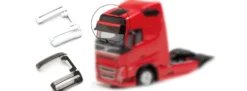 herpa 054492 Sonnenblende gross für Volvo FH GL XL weiss und schwarz Zubenör LKW 1:87