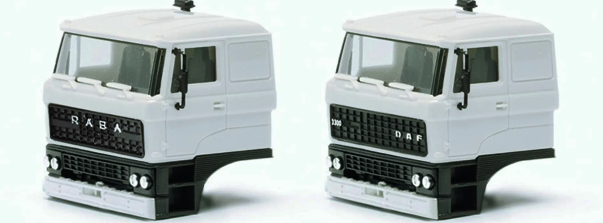 herpa 085809 Teileservice DAF 2800 und RABA Fahrerhaus 2 Stück Bausatz 1:87
