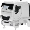 herpa 085908 Teileservice Fahrerhaus Iveco Trakker mit Panzerung 2 Stück weiss LKW Bausatz 1:87