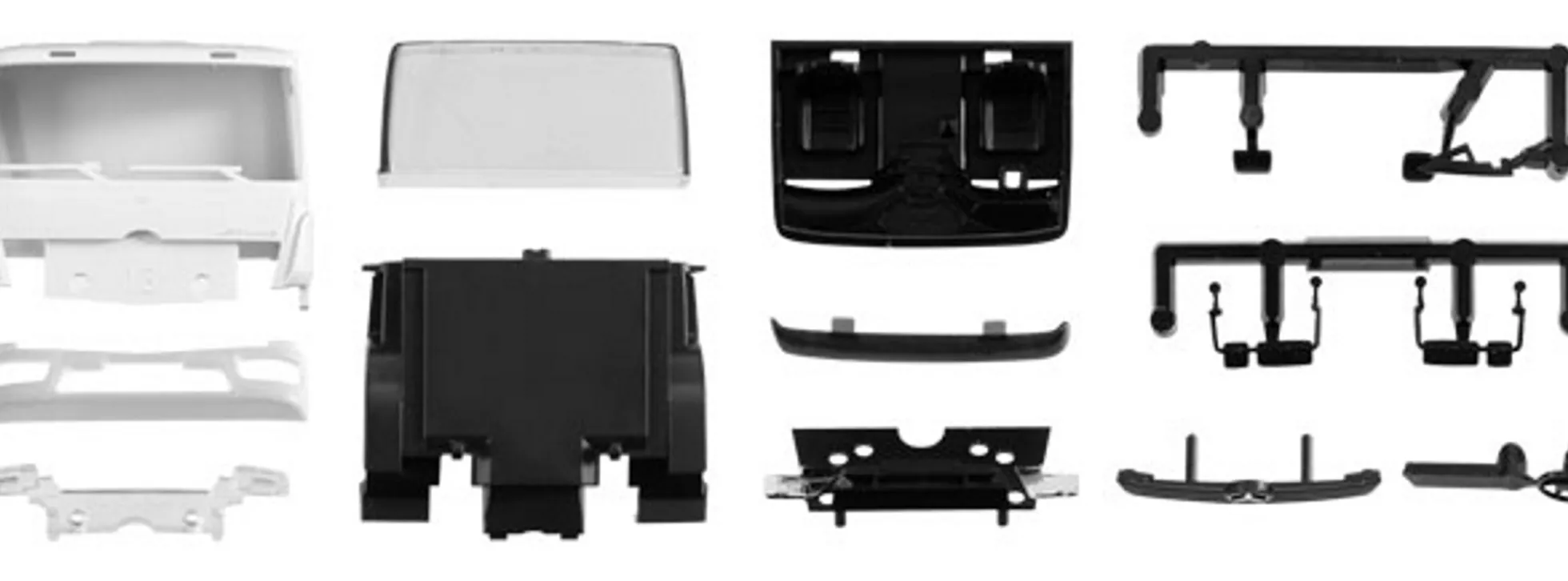 herpa 084543 Teile Service FH MB Atego mit separatem Grill | LKW-Bausatz 1:87