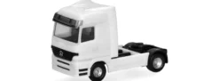 herpa 086073 Teilservice MB Actros LH Solozugmaschine weiß | 2 Stück | LKW-Modell Bausatz 1:160