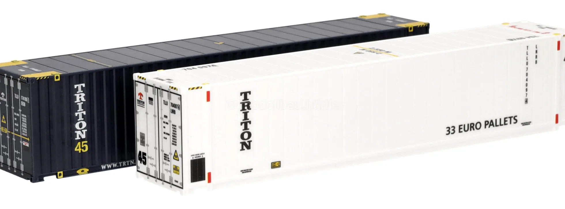 herpa 076937-003 2-tlg. 45ft Container Set TRITON | LKW-Modell Zubehör 1:87