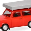 herpa 024181-004 Trabant 601 Universal mit Dachzelt knallrot Automodell 1:87