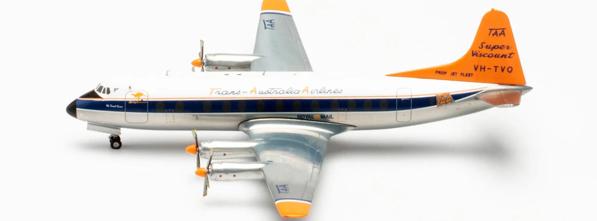 herpa 572859 Vickers Viscount 800 TAA Trans Australian Airlines - VH-TVQ | WINGS 1:200