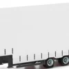 herpa 076265-002 Volumengardinenplanenauflieiger 5achsig Zubehör LKW-Modell 1:87
