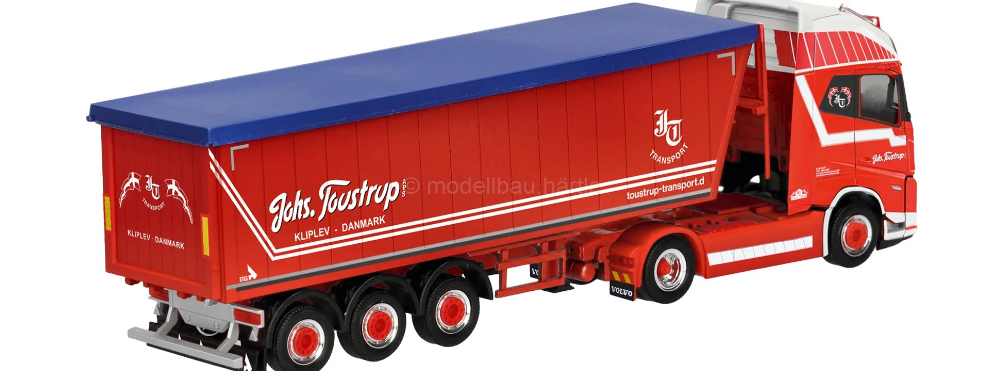 herpa 963213 Volvo FH Aero GL XL Sattelzug - Johs. Toustrup | PREMIUM | LKW-Modell 1:87