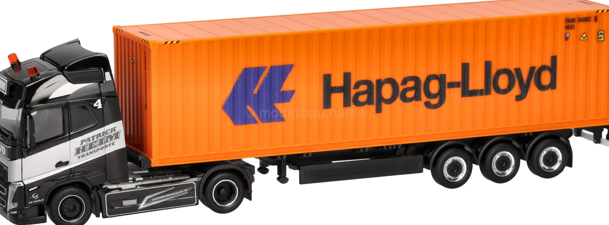 herpa 320382 Volvo FH GL 2020 Container-Sattelzug Patrick Heim/Hapag Lloyd | LKW-Modell 1:87