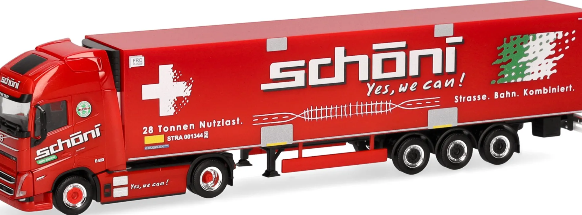herpa 319706 Volvo FH GL XL 2020 Electric Sattelzug - Schöni | LKW-Modell 1:87