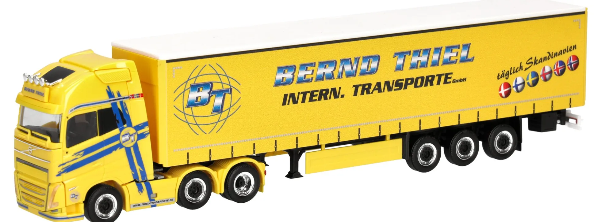 herpa 319591 Volvo FH GL XL 2020 Sattelzug 6x2 Bernd Thiel Transporte | LKW-Modell 1:87