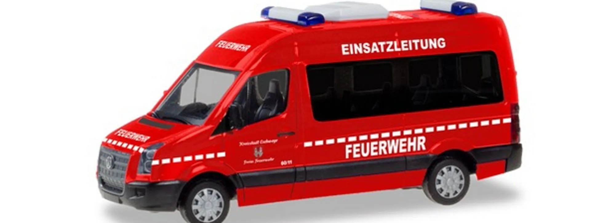 herpa 094597 VW Crafter Bus HD Feuerwehr Eschwege Einsatzleitung Blaulichtmodell 1:87