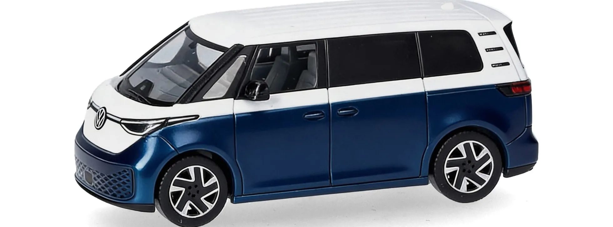 herpa 431132-002 VW ID. Buzz People weiß-blau metallic | Modellauto 1:87