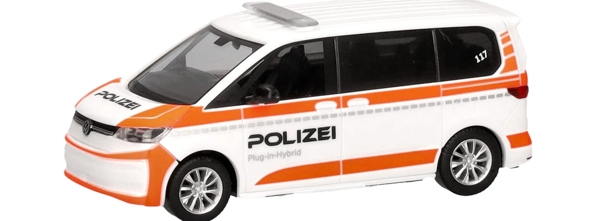 herpa 098496 VW Multivan Polizei Schweiz | Blaulichtmodell 1:87