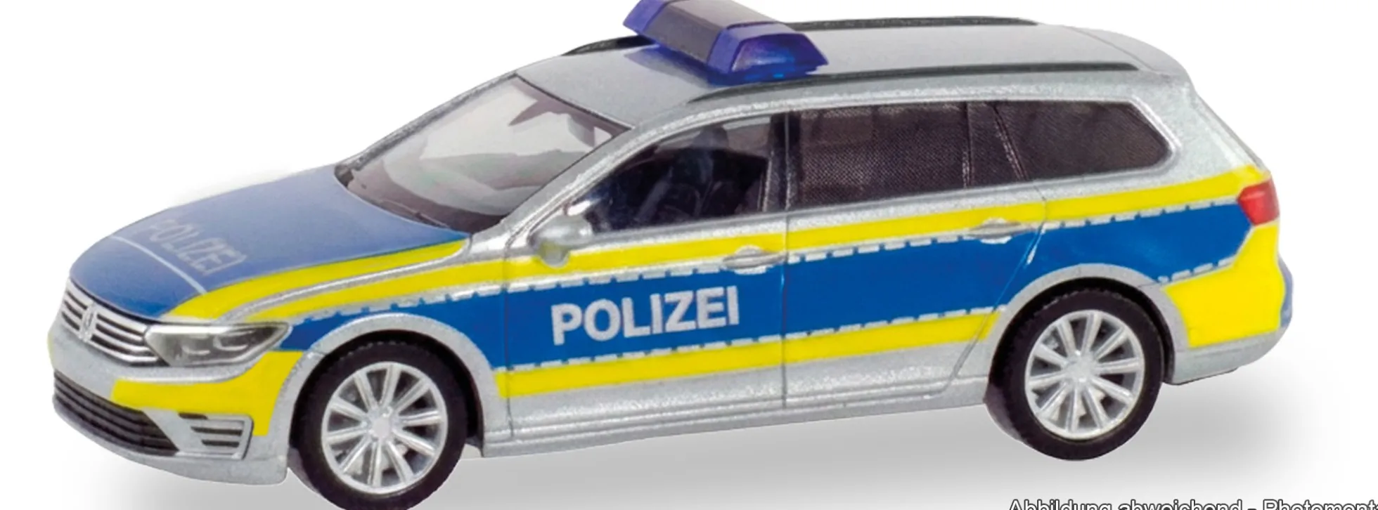herpa 099202 VW Passat Variant Polizei Niedersachsen | Blaulichtmodell 1:87