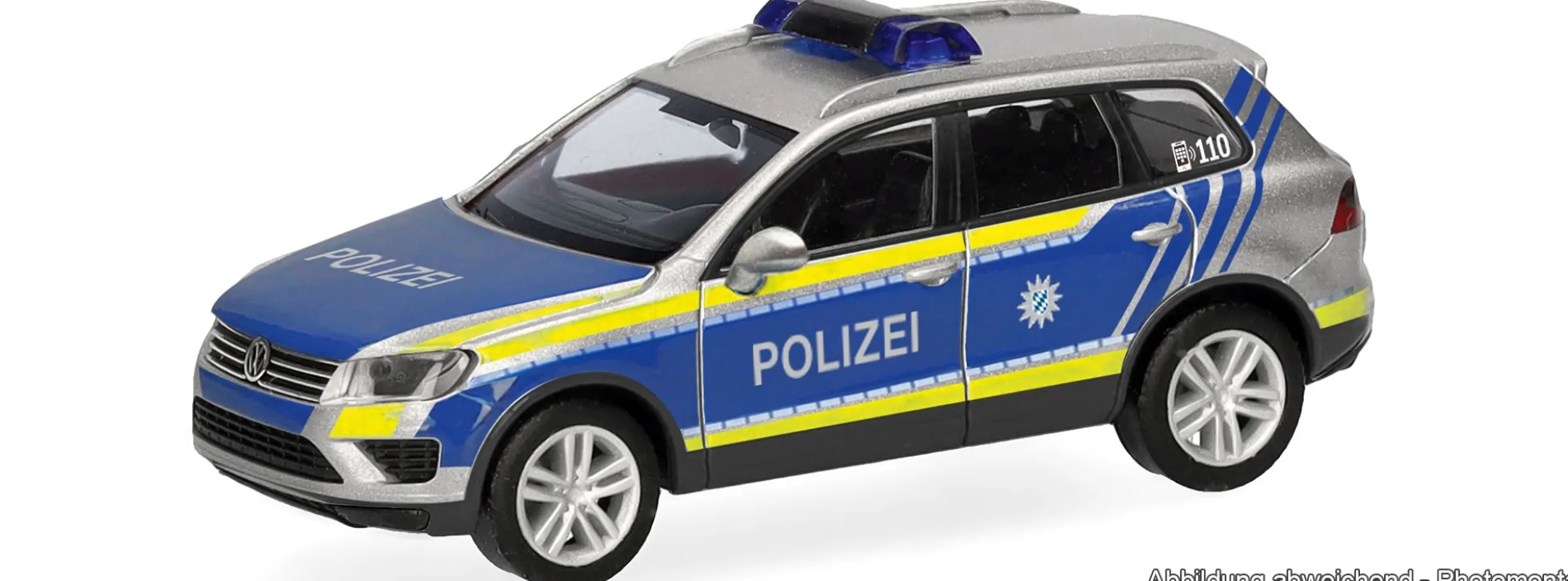 herpa 099806 VW Touareg Polizei Rosenheim | Blaulichtmodell 1:87