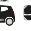 herpa 962759 VW Up! 3-türig schwarz | Modellauto 1:87