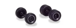 herpa 054041 Zubehör Reifensatz Breitreifen für Solozugmaschinen schwarz mit Chromring 4 Sätze 1:87