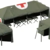 herpa 746021 Zubehörset Sanitätszelte | Military Bausatz 1:87