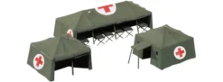 herpa 746021 Zubehörset Sanitätszelte | Military Bausatz 1:87