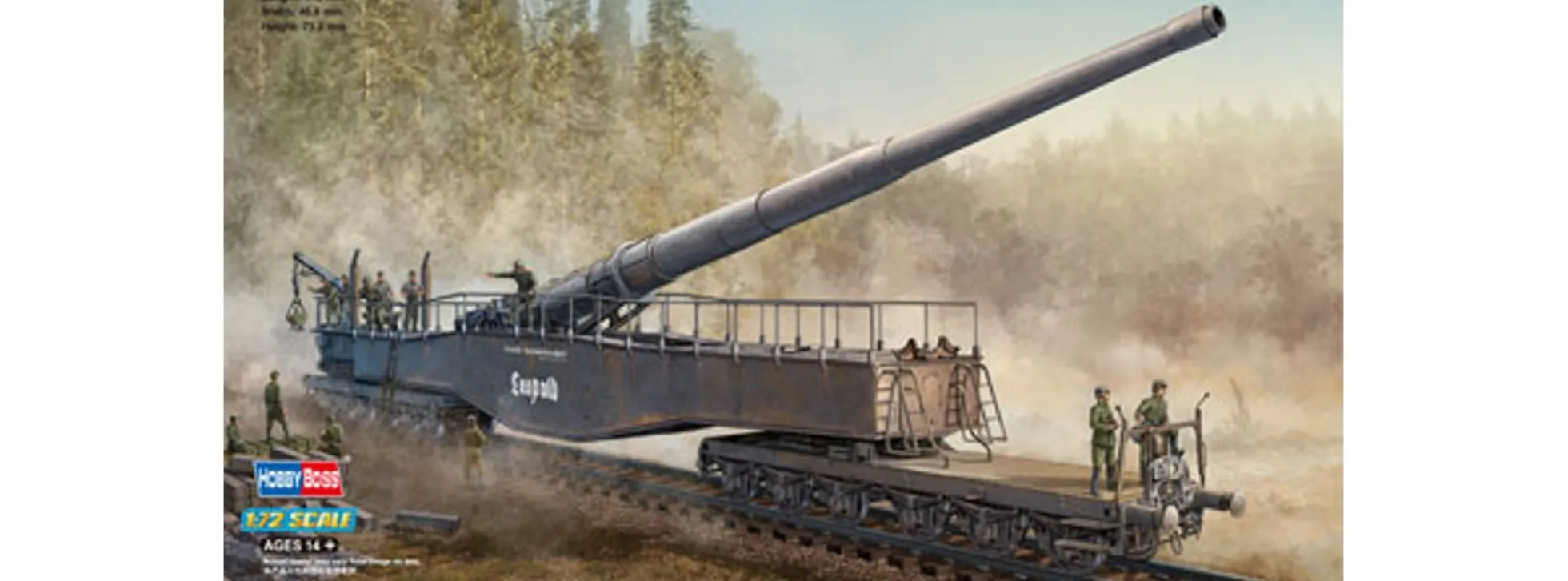 HobbyBoss 82903 Eisenbahngeschütz Leopold 280mm K5(E) | Militär Bausatz 1:72