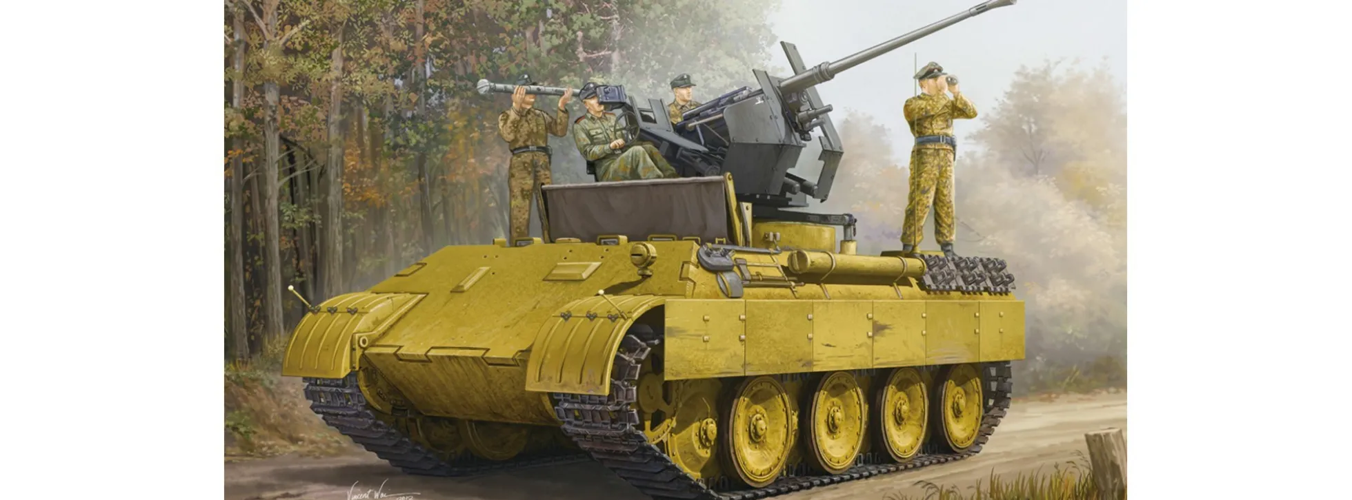 HobbyBoss 82492 Panther Ausf.D Flak Bergepanther | Panzer Bausatz 1:35