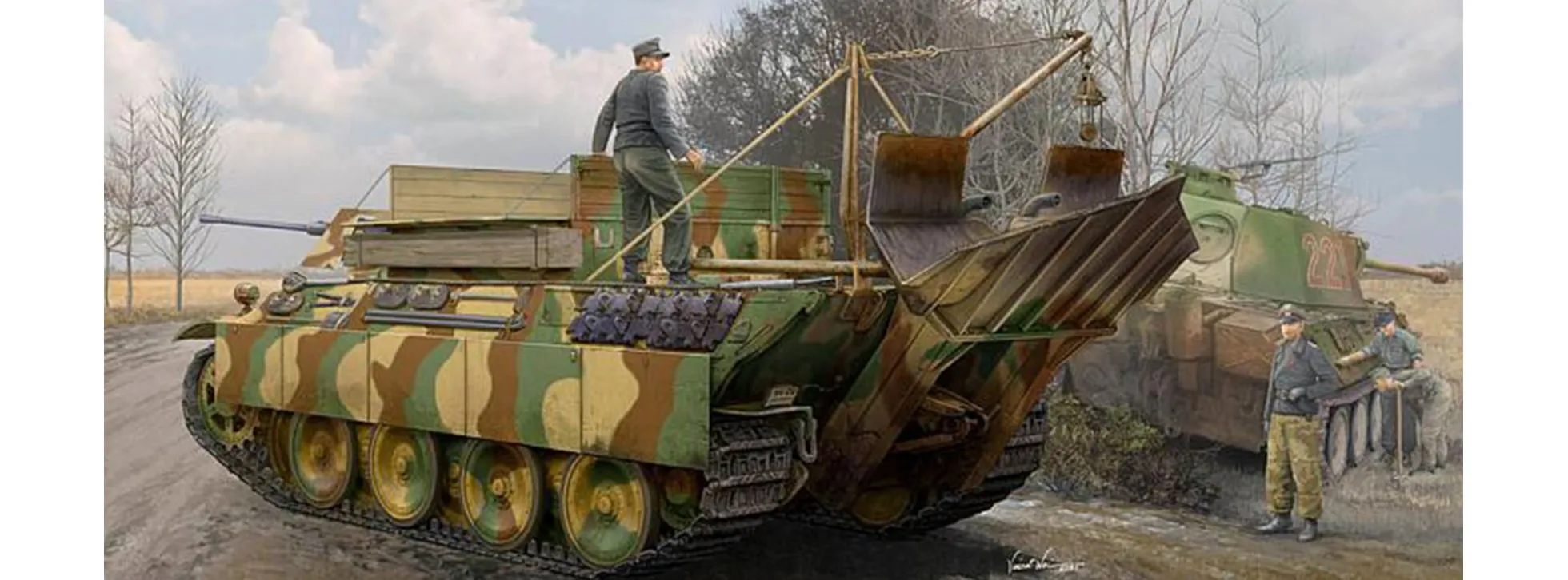 HobbyBoss 84553 SdKfz179 Bergepanther Ausf G | Militär Bausatz 1:35