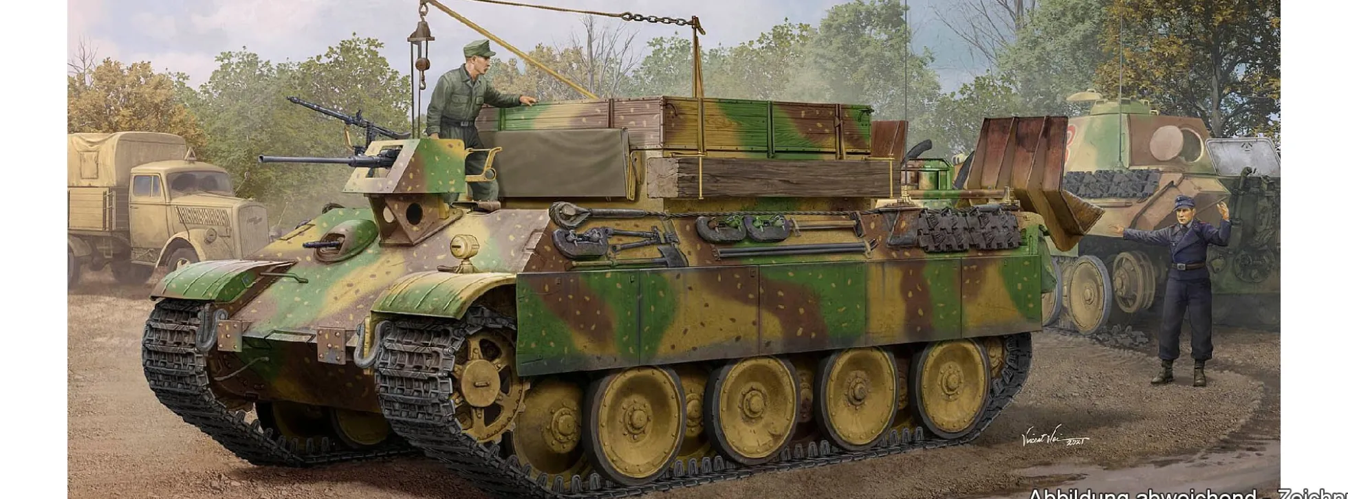 HobbyBoss 84554 Sd. Kfz. 179 Bergepanther Ausf. G spät | Militär Bausatz 1:35