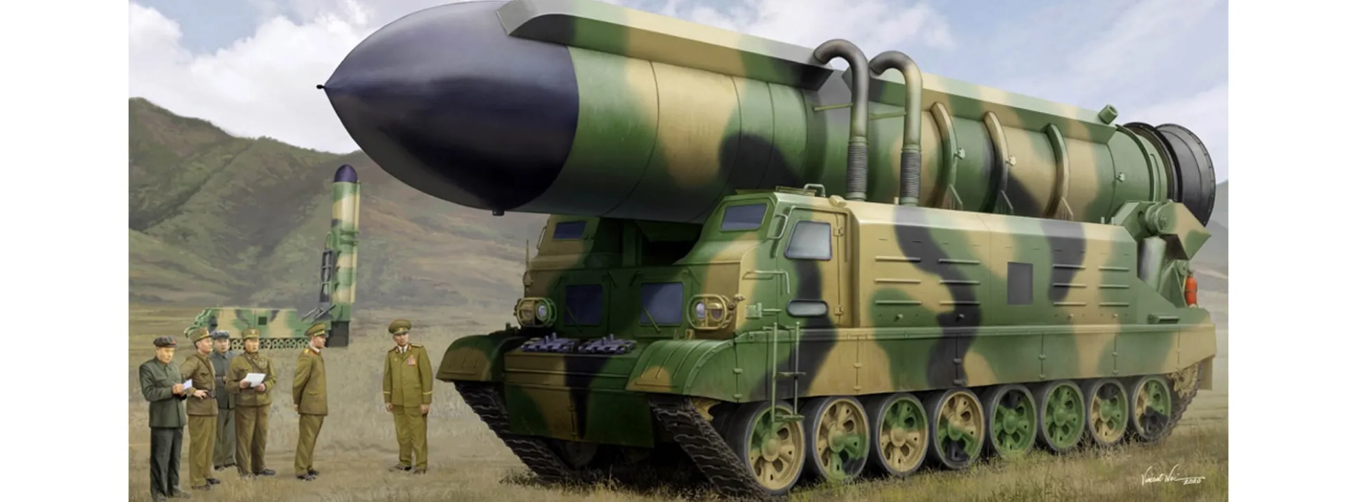 HobbyBoss 84544 Transporter mit Pukguksong-2 Rakete | Militär Bausatz 1:35