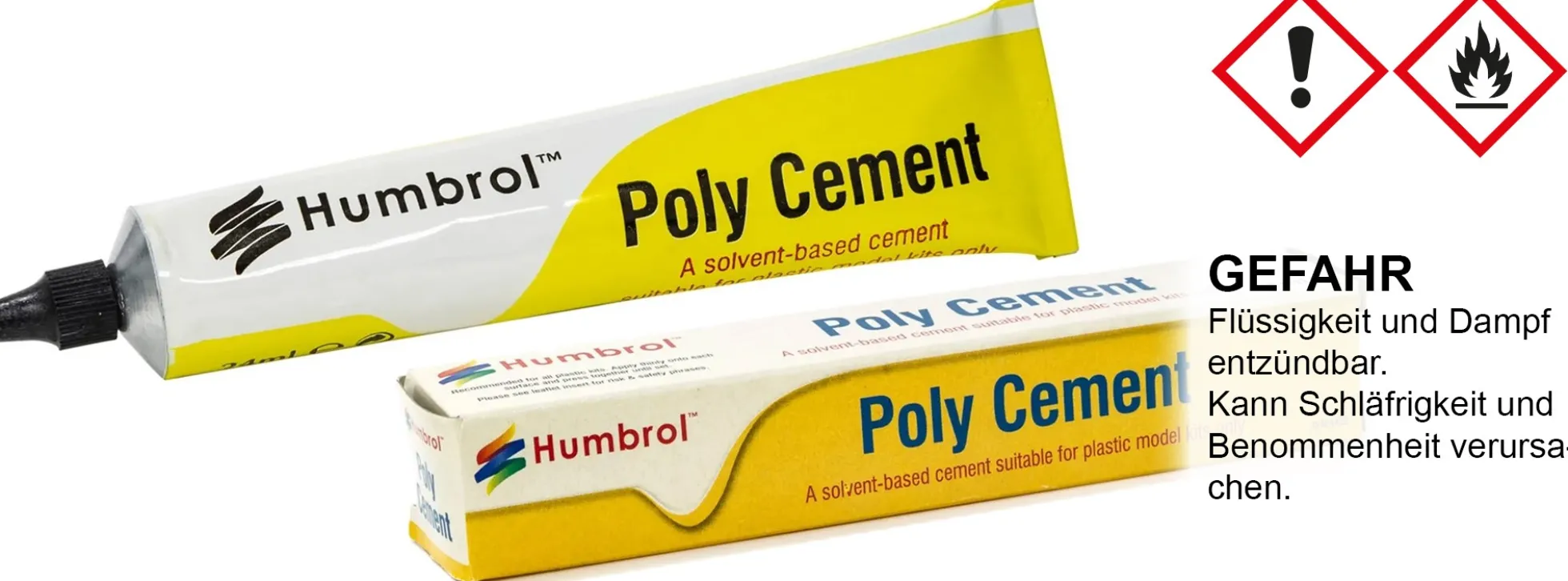 Humbrol AE4021 Poly Cement Modellbau-Kleber für Kunstoff | Inhalt 12 ml