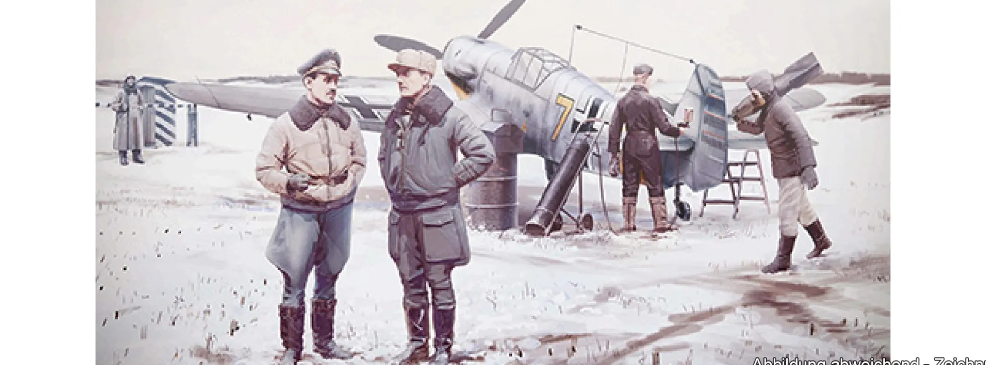 ICM 48804 Bf 109F-4 mit Deutschem Luftwaffen Personal | Flugzeug Bausatz 1:48