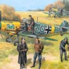ICM 48803 Bf 109F-2 mit Deutschen Piloten und Bodenpersonal | Flugzeug Bausatz 1:48