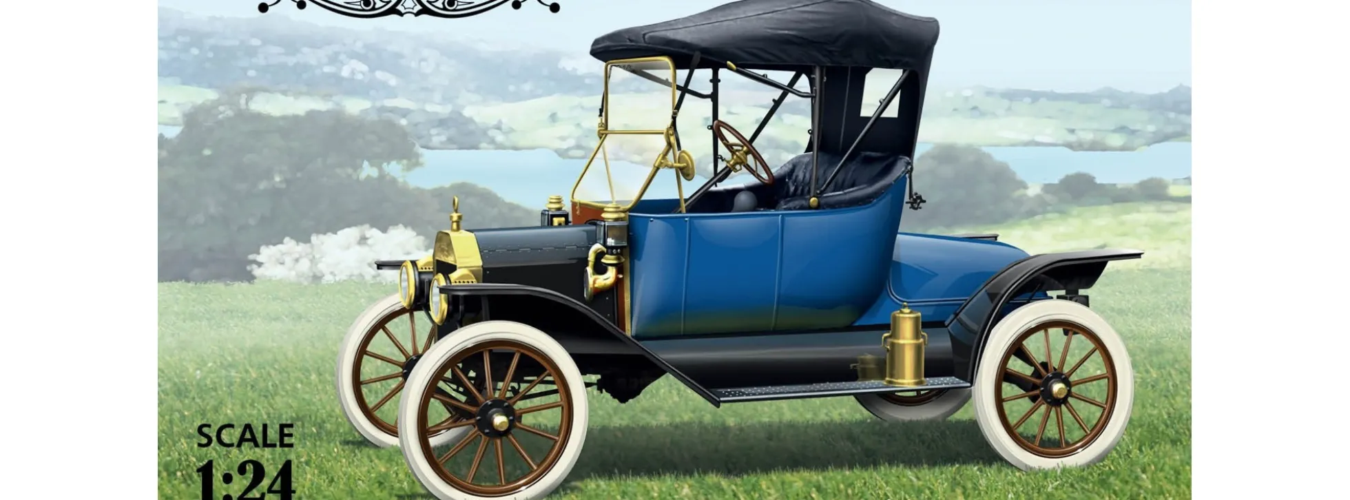 ICM 24001 Ford Model T 1913 Roadster | Auto Bausatz 1:24