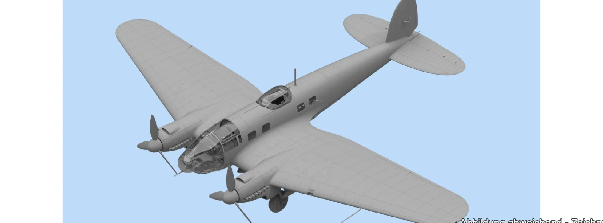 ICM 48262 He 111H-6 Deutscher Bomber | Flugzeug Bausatz 1:48