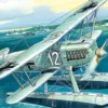 ICM 72192 Heinkel He 51B-2 Deutsches Wasserflugzeug | Flugzeug Bausatz 1:72