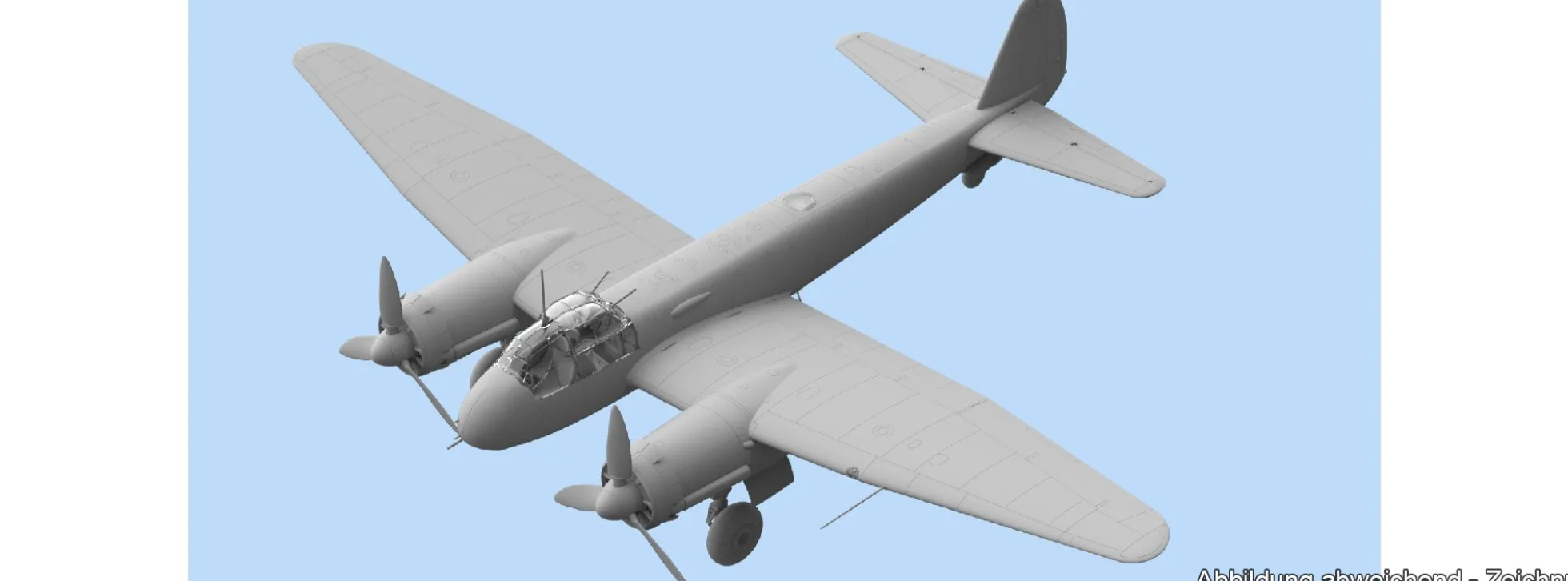 ICM 48238 JU 88C-6 Schweres deutsches Jagdflugzeug | Flugzeug Bausatz 1:48