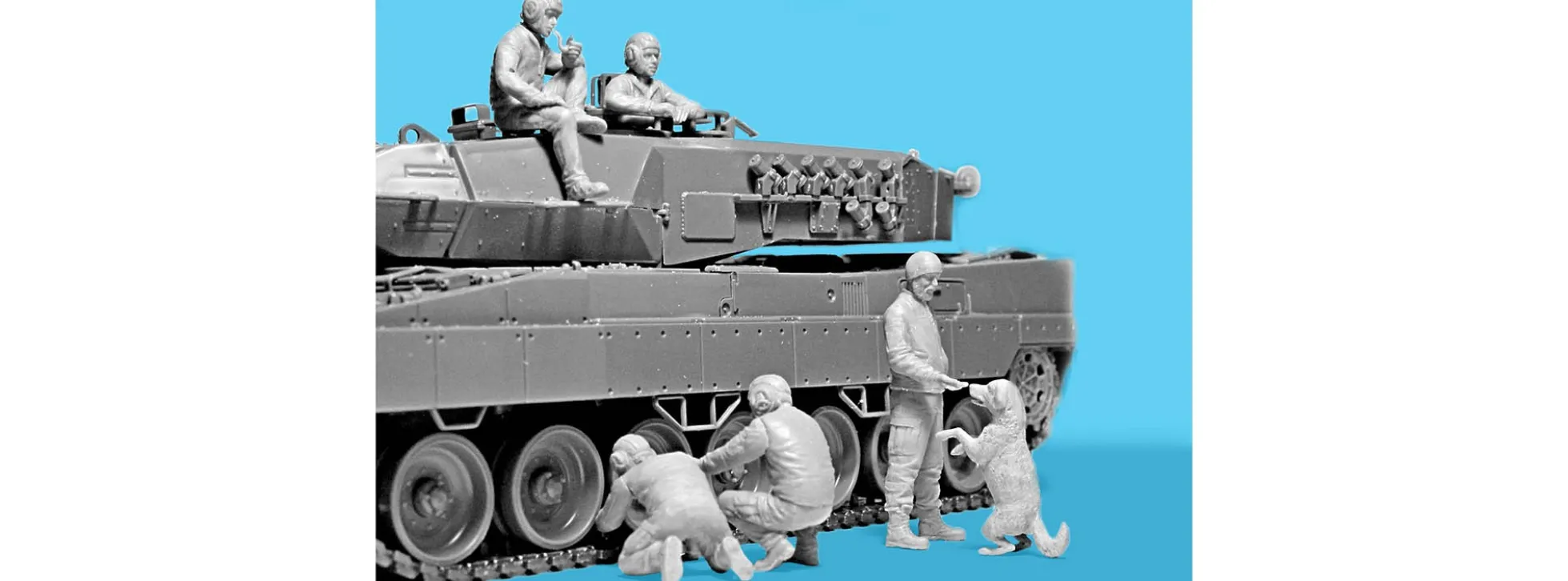 ICM 35757 Leopard 2 Panzer Besatzung Ukraine | 5 Stück | Soldaten Bausatz 1:35