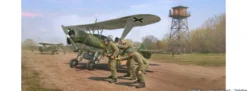 ICM 32017 Pilotenschule der Luftwaffe inkl. Henschel Hs 123A Spät | Flugzeug Bausatz 1:32