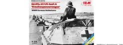 ICM 35113 Sd.Kfz. 251/8 Ausf.A Krankenpanzerwagen WWII Deutsche Ambulanz | Panzer Bausatz 1:35