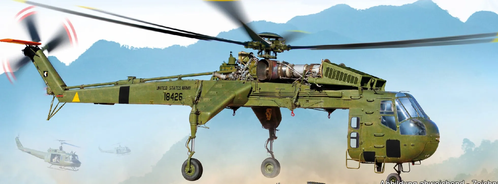 ICM 53054 Sikorsky CH-54A Tarhe | Helikopter Bausatz 1:35