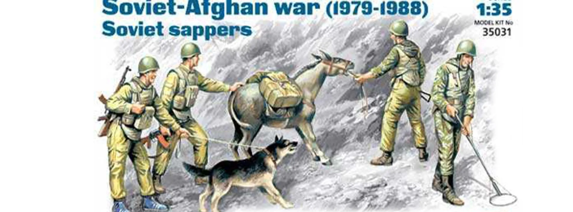 ICM 35031 Sowjetische Pioniere Afghanistan 1979-1988 6 Figuren Bausatz 1:35
