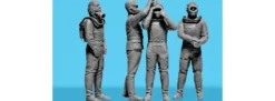 ICM 35906 Tschernobyl 6 Heldentat der Taucher | 4 Stück | Figuren Bausatz 1:35