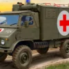 ICM 35138 Unimog S 404 Deutsche Militär Ambulanz | Rettungwagen Bausatz 1:35