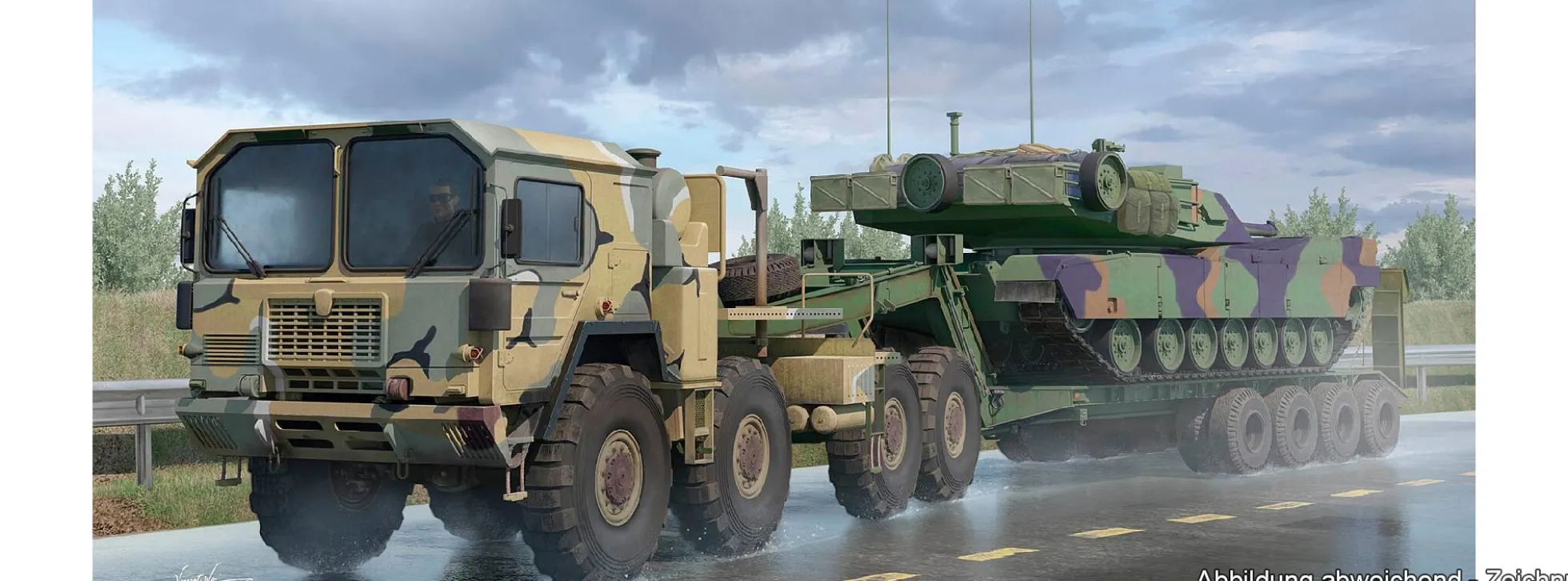 ILOVEKIT 63529 M1014 mit M747 Trailer | Militär Bausatz 1:35